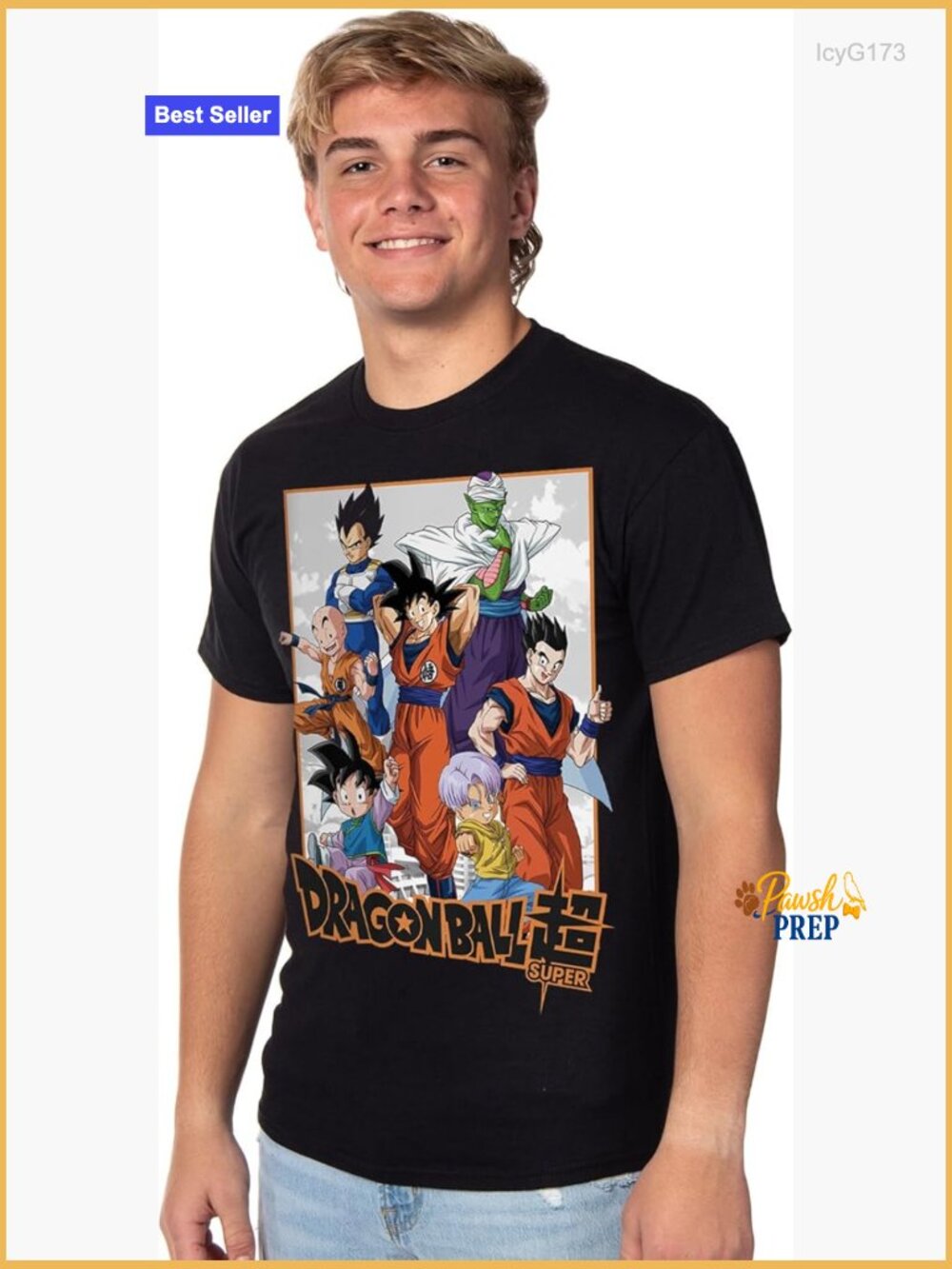 Dragon Ball Z Super Graphic Tee - Goku Vegeta Piccolo Gohan